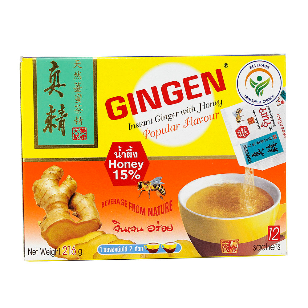 Gingen Instant Ginger With Honey 18g X 12 Shing Hing Food