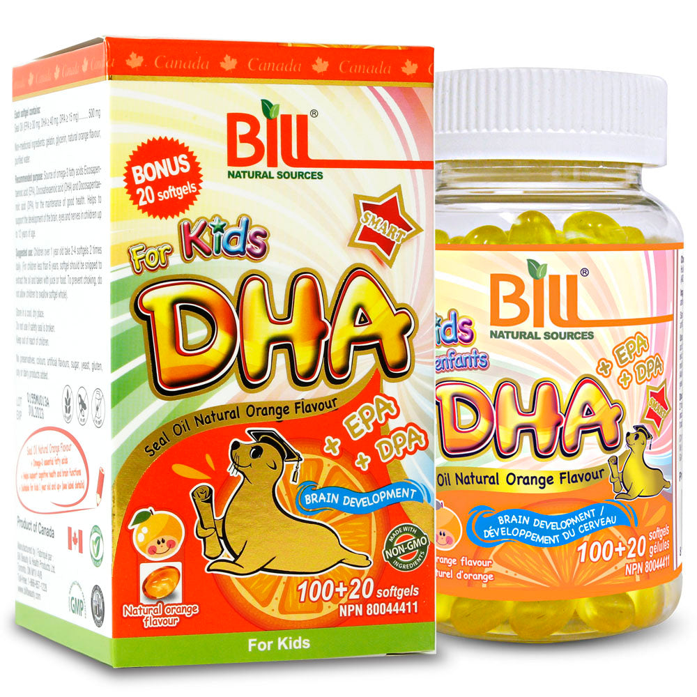 BILL Natural Sources® DHA Seal Oil Orange 500mg 120 Softgels – Shing ...