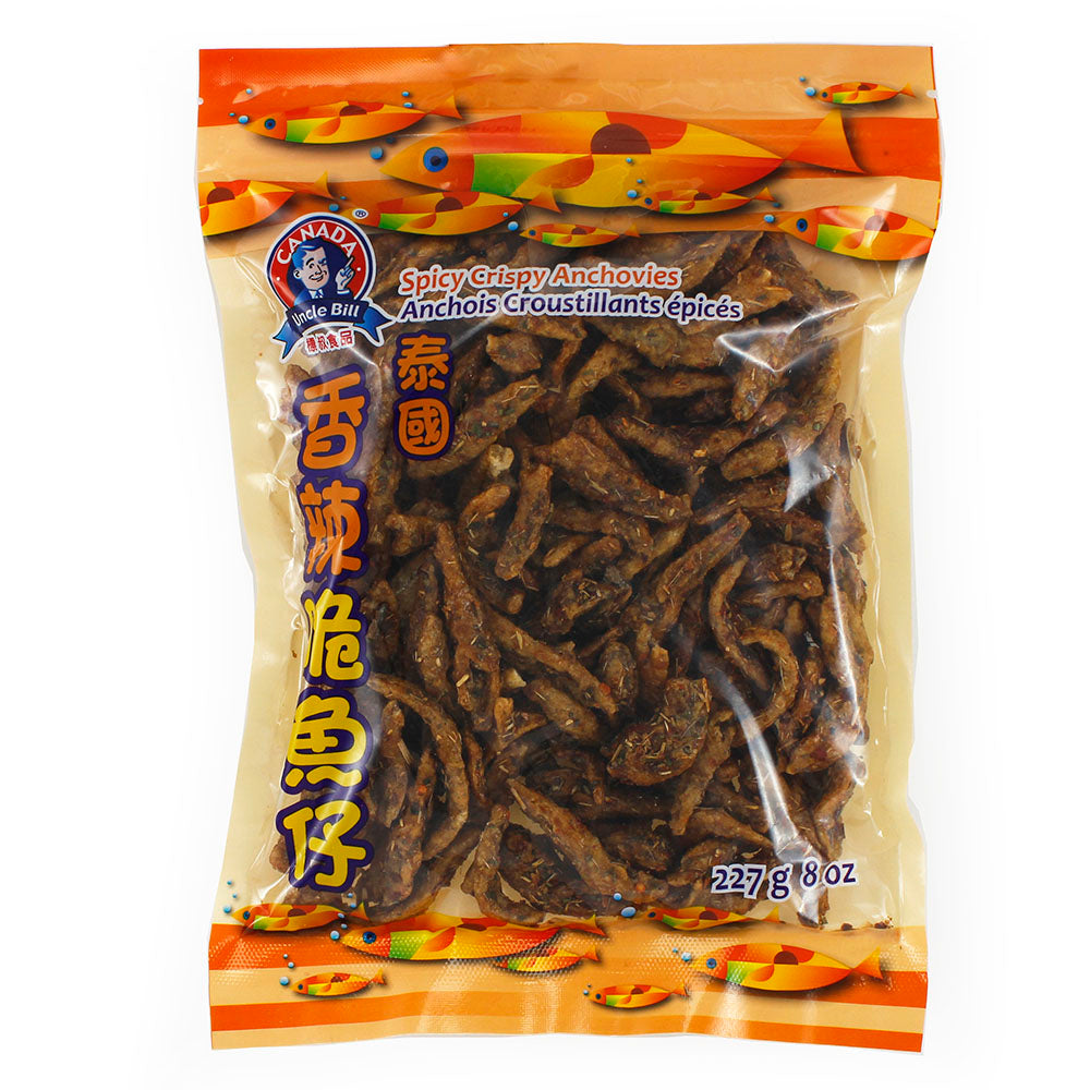 Uncle Bill® Spicy Crispy Anchovies-Tom Yum Flavour 227g – Shing Hing Food